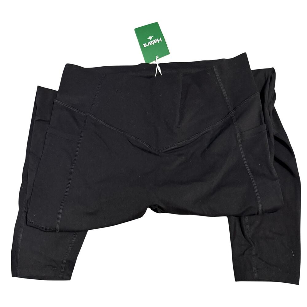 Halara NWT Black High Waisted Tummy Control Pocket Shaping Leggings - Picture 5 of 8